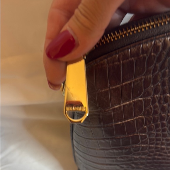 Brahmin Croc-Embossed Satchel in Rich Brown - Picture 7 of 16